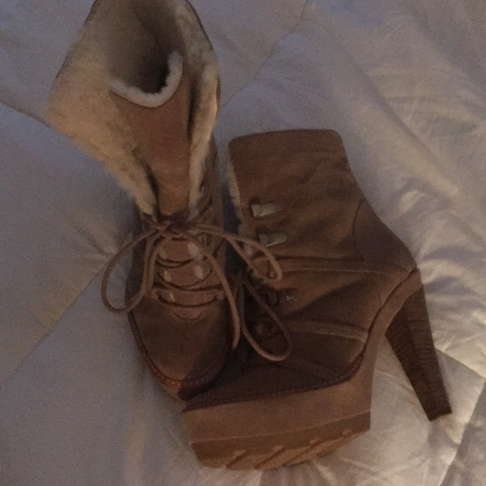 Coach Sydney Shearling booties